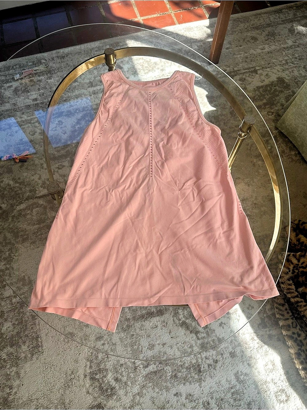 Athleta Seamless Tank Peach XS with open back